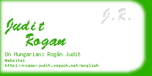 judit rogan business card